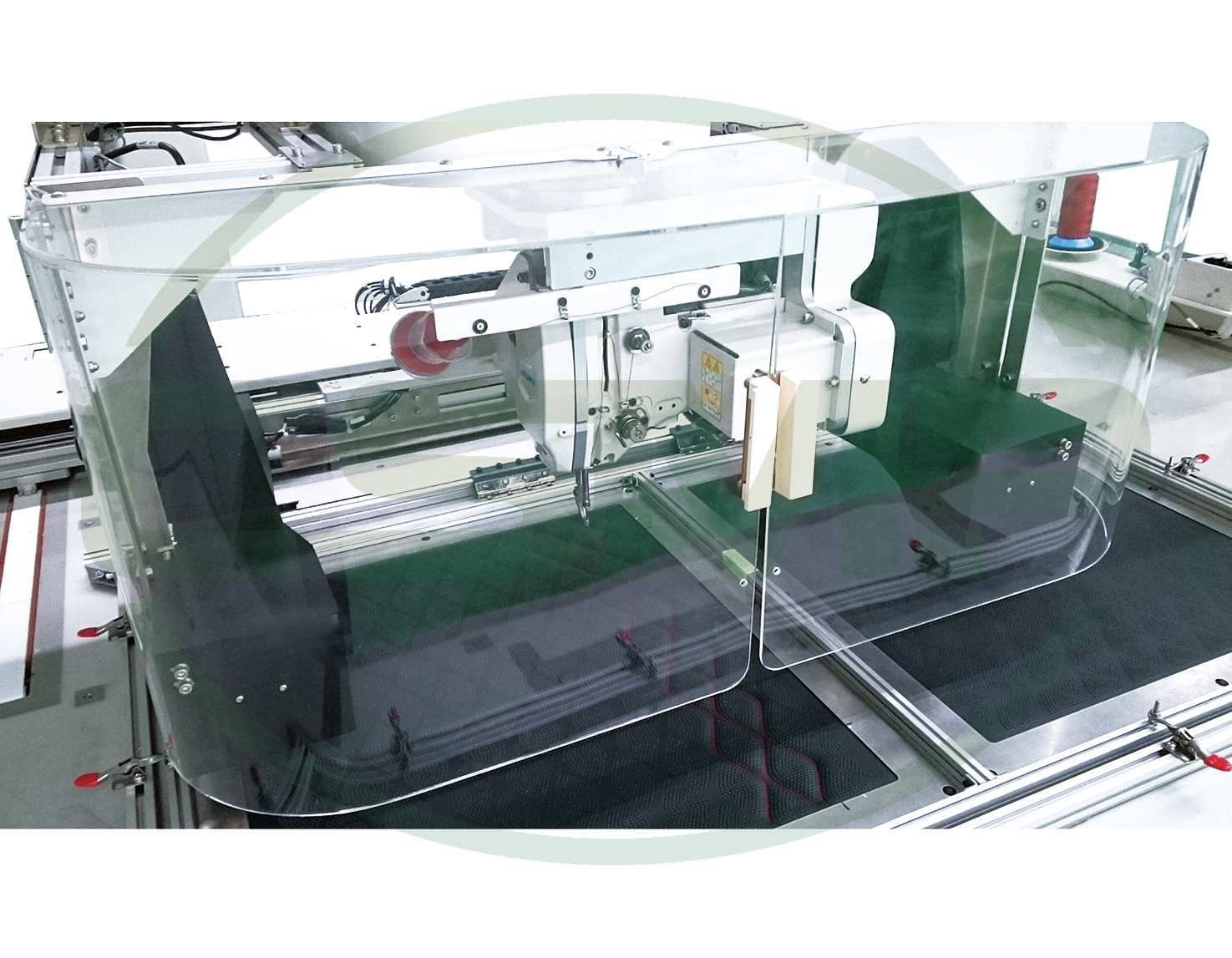 JUKI AMS-252-HC-10060-S06/X77026NSH-BB4 TWO NEEDLE CNC TURNING HEAD 1000x600MM TYPE MACHINE